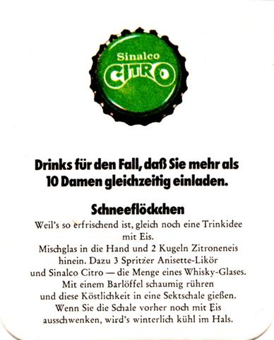 duisburg du-nw sinalco drinks 5a (recht195-schneeflckchen-schwarzgrn)